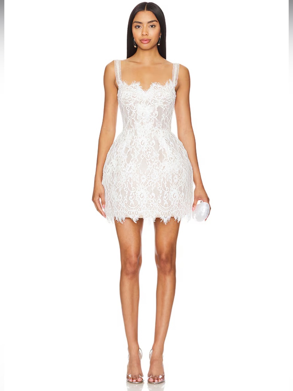 NWOT Bronx and Banco Colette White Lace Mini Dress Sz XS